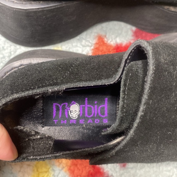 Morbid Threads vintage Y2K chunky black loafers platform - Picture 7 of 8